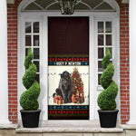 Huey P. Newton Black Panther Christmas Door Cover Black History Iconic Leader Ugly Holiday