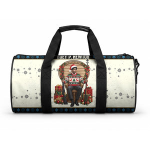 Huey P. Newton Black Panther Christmas Duffle Bag Black History Iconic Leader Ugly Holiday
