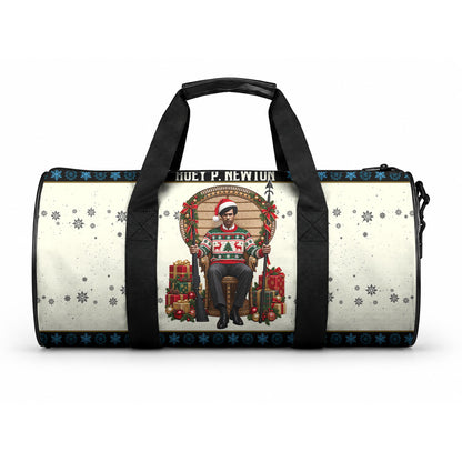 Huey P. Newton Black Panther Christmas Duffle Bag Black History Iconic Leader Ugly Holiday