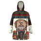 Huey P. Newton Black Panther Christmas Kid Wearable Blanket Hoodie Black History Iconic Leader Ugly Holiday