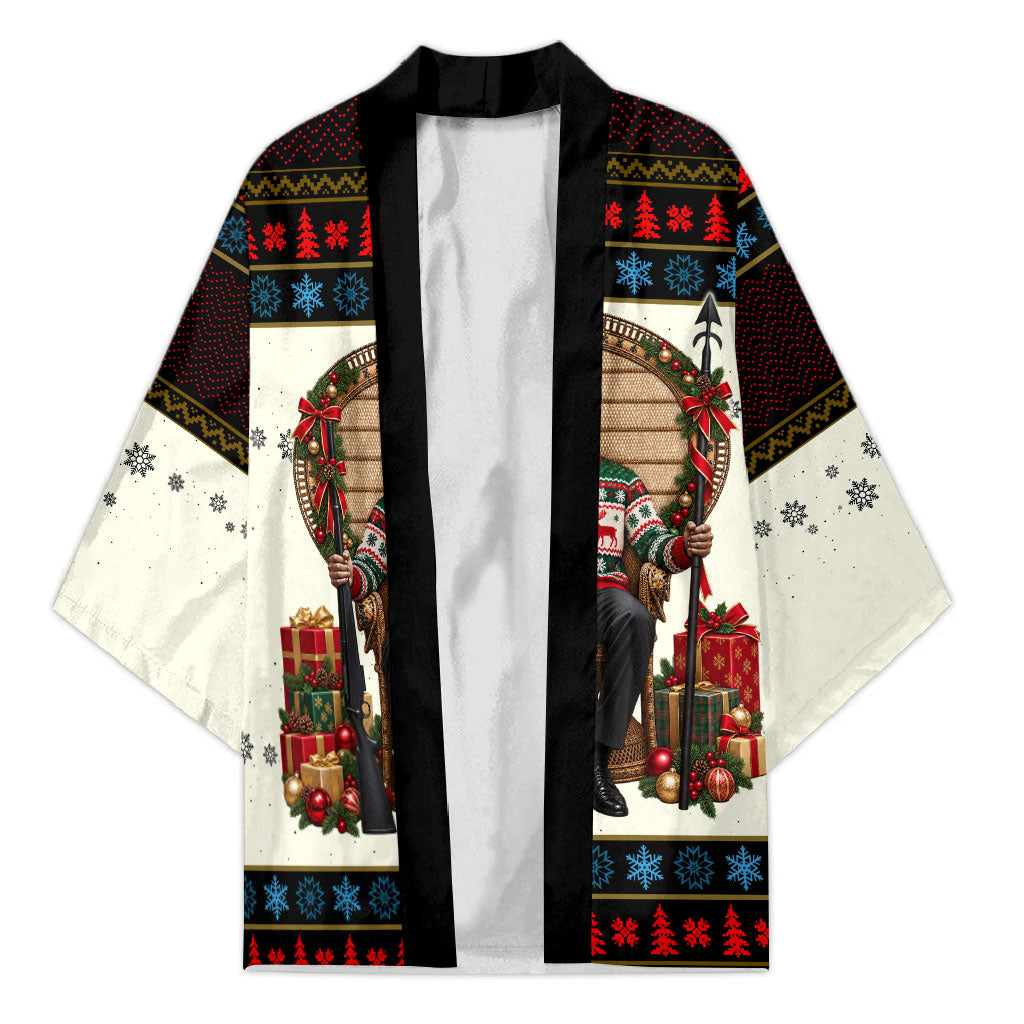 Huey P. Newton Black Panther Christmas Kimono Black History Iconic Leader Ugly Holiday