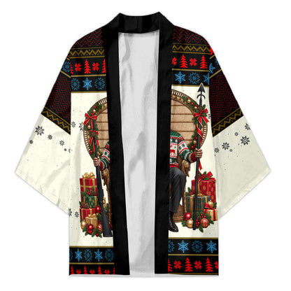 Huey P. Newton Black Panther Christmas Kimono Black History Iconic Leader Ugly Holiday