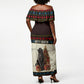 Huey P. Newton Black Panther Christmas Off Shoulder Maxi Dress Black History Iconic Leader Ugly Holiday
