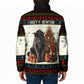 Huey P. Newton Black Panther Christmas Padded Jacket Black History Iconic Leader Ugly Holiday