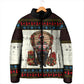 Huey P. Newton Black Panther Christmas Padded Jacket Black History Iconic Leader Ugly Holiday
