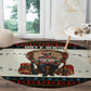 Huey P. Newton Black Panther Christmas Round Carpet Black History Iconic Leader Ugly Holiday