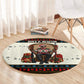 Huey P. Newton Black Panther Christmas Round Carpet Black History Iconic Leader Ugly Holiday