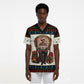 Huey P. Newton Black Panther Christmas Scrub Top Black History Iconic Leader Ugly Holiday