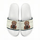 Huey P. Newton Black Panther Christmas Slide Sandals Black History Iconic Leader Ugly Holiday
