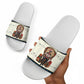 Huey P. Newton Black Panther Christmas Slide Sandals Black History Iconic Leader Ugly Holiday