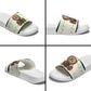 Huey P. Newton Black Panther Christmas Slide Sandals Black History Iconic Leader Ugly Holiday
