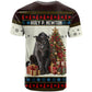 Huey P. Newton Black Panther Christmas T shirt Black History Iconic Leader Ugly Holiday