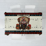 Huey P. Newton Black Panther Christmas Tablecloth Black History Iconic Leader Ugly Holiday