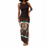 Huey P. Newton Black Panther Christmas Tank Maxi Dress Black History Iconic Leader Ugly Holiday