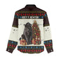 Huey P. Newton Black Panther Christmas Women Casual Shirt Black History Iconic Leader Ugly Holiday