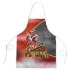 Bobby Seale Merry Christmas Apron Civil Rights Activist Festive Winter Holiday Art
