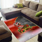 Bobby Seale Merry Christmas Area Rug Civil Rights Activist Festive Winter Holiday Art