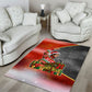 Bobby Seale Merry Christmas Area Rug Civil Rights Activist Festive Winter Holiday Art