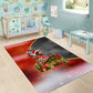 Bobby Seale Merry Christmas Area Rug Civil Rights Activist Festive Winter Holiday Art