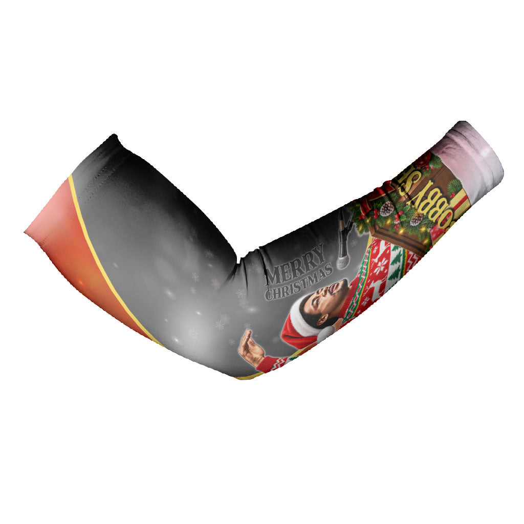 Bobby Seale Merry Christmas Arm Sleeves Civil Rights Activist Festive Winter Holiday Art