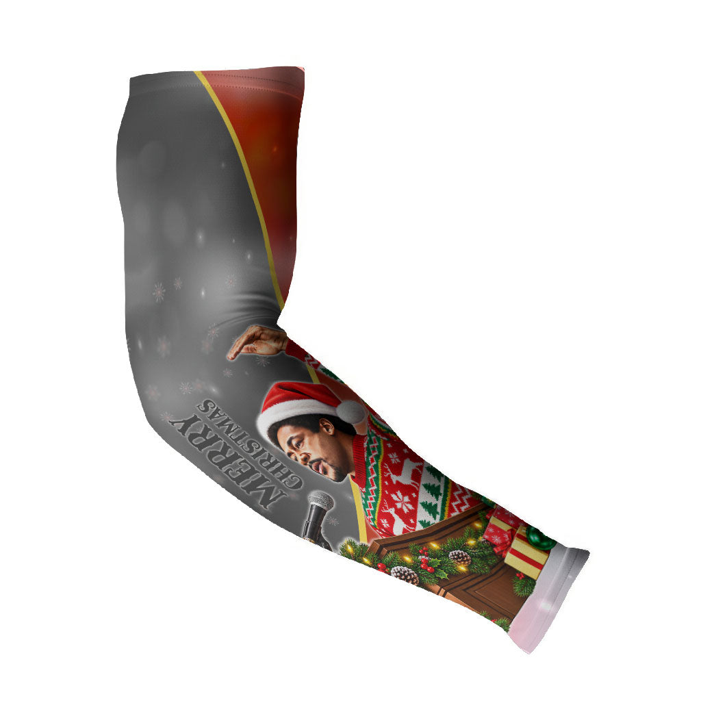 Bobby Seale Merry Christmas Arm Sleeves Civil Rights Activist Festive Winter Holiday Art