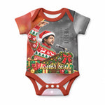 Bobby Seale Merry Christmas Baby Onesie Civil Rights Activist Festive Winter Holiday Art