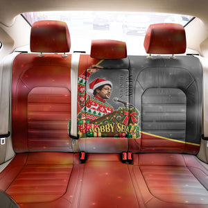 Bobby Seale Merry Christmas Back Car Seat Cover Civil Rights Activist Festive Winter Holiday Art