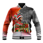Bobby Seale Merry Christmas Baseball Jacket Civil Rights Activist Festive Winter Holiday Art