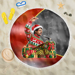 Bobby Seale Merry Christmas Beach Blanket Civil Rights Activist Festive Winter Holiday Art