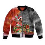 Bobby Seale Merry Christmas Bomber Jacket Civil Rights Activist Festive Winter Holiday Art