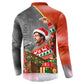 Bobby Seale Merry Christmas Button Sweatshirt Civil Rights Activist Festive Winter Holiday Art