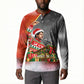 Bobby Seale Merry Christmas Button Sweatshirt Civil Rights Activist Festive Winter Holiday Art