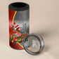 Bobby Seale Merry Christmas 4 in 1 Can Cooler Tumbler Civil Rights Activist Festive Winter Holiday Art