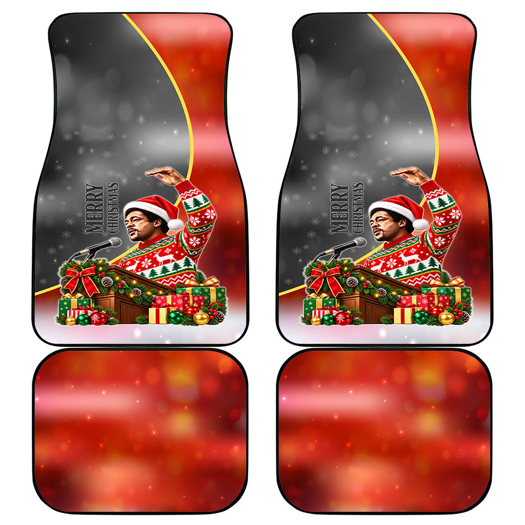 Bobby Seale Merry Christmas Car Mats Civil Rights Activist Festive Winter Holiday Art