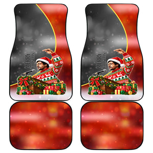 Bobby Seale Merry Christmas Car Mats Civil Rights Activist Festive Winter Holiday Art