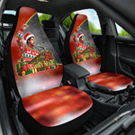 Bobby Seale Merry Christmas Car Seat Cover Civil Rights Activist Festive Winter Holiday Art