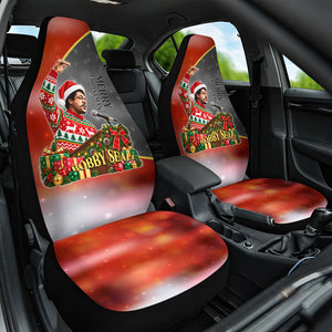 Bobby Seale Merry Christmas Car Seat Cover Civil Rights Activist Festive Winter Holiday Art