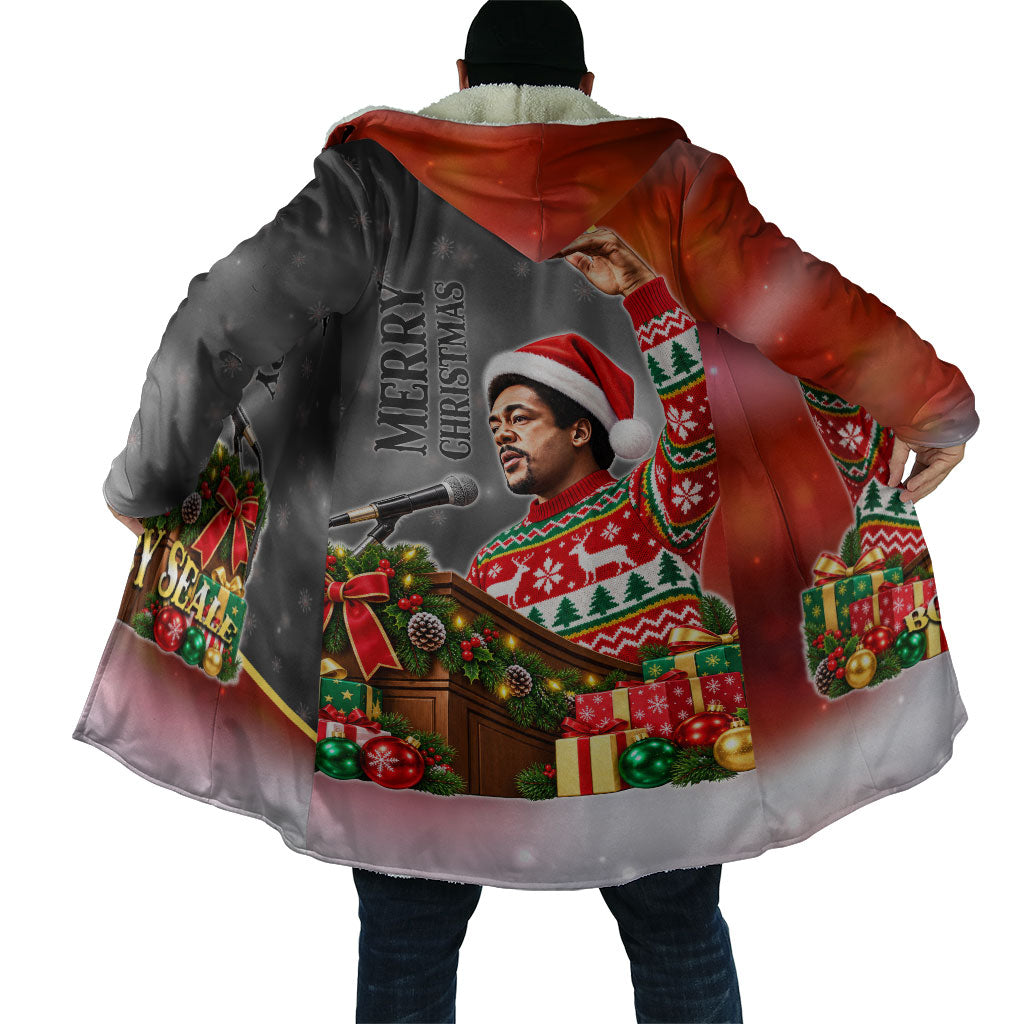 Bobby Seale Merry Christmas Cloak Civil Rights Activist Festive Winter Holiday Art