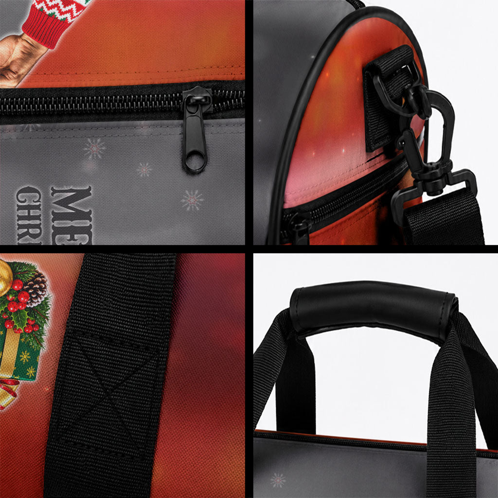 Bobby Seale Merry Christmas Duffle Bag Civil Rights Activist Festive Winter Holiday Art