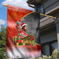 Bobby Seale Merry Christmas Garden Flag Civil Rights Activist Festive Winter Holiday Art