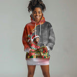 Bobby Seale Merry Christmas Hoodie Dress Civil Rights Activist Festive Winter Holiday Art