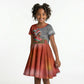 Bobby Seale Merry Christmas Kid Short Sleeve Dress Civil Rights Activist Festive Winter Holiday Art
