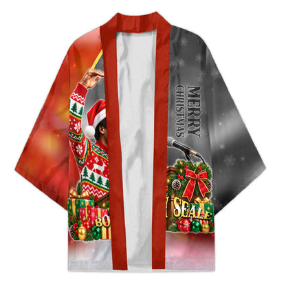 Bobby Seale Merry Christmas Kimono Civil Rights Activist Festive Winter Holiday Art