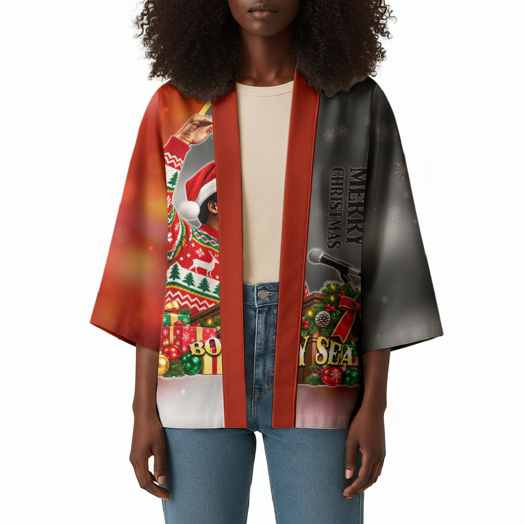 Bobby Seale Merry Christmas Kimono Civil Rights Activist Festive Winter Holiday Art