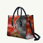 Bobby Seale Merry Christmas Leather Bag Civil Rights Activist Festive Winter Holiday Art