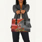 Bobby Seale Merry Christmas Leather Bag Civil Rights Activist Festive Winter Holiday Art