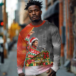 Bobby Seale Merry Christmas Long Sleeve Shirt Civil Rights Activist Festive Winter Holiday Art
