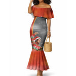 Bobby Seale Merry Christmas Mermaid Dress Civil Rights Activist Festive Winter Holiday Art