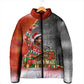 Bobby Seale Merry Christmas Padded Jacket Civil Rights Activist Festive Winter Holiday Art