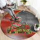 Bobby Seale Merry Christmas Round Carpet Civil Rights Activist Festive Winter Holiday Art